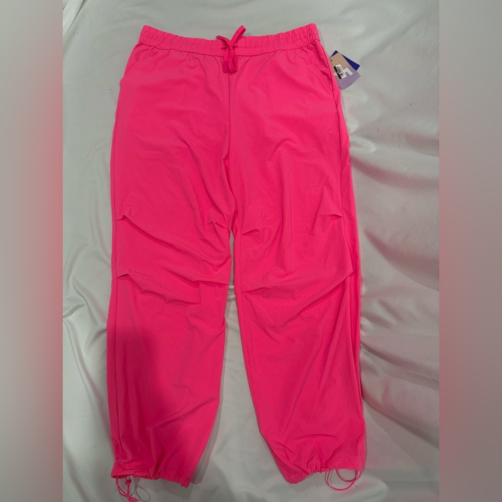 JoyLab Hot Pink Mid-Rise Jogger Pants Extra Long Length NWT Size M - Picture 2 of 8
